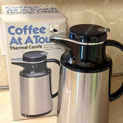 “Coffee At A Touch" thermal carafe