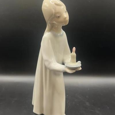 8” Lladro “Girl with Candle” Retired Figurine — Imperfect