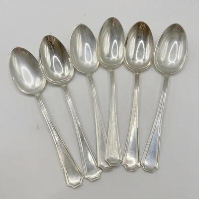 (6) Gorham Sterling Silver Spoons — Fairfax — Lot #1