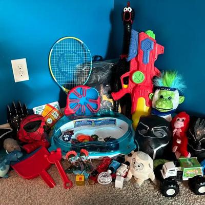 Kids Toy Collection Featuring Black Panther Costume, Beyblades & Games