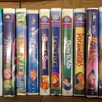 Disney VHS Collection Featuring The Little Mermaid, Cinderella & Beauty and the Beast