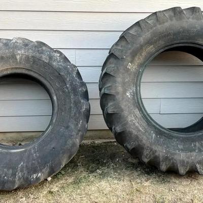 Large Tractor Tires for Fitness Training, Pair