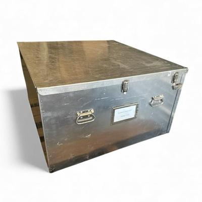 Large Metal Storage Crate