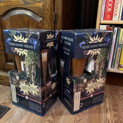 NEW solar tiki torches!