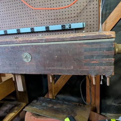 Antique carpenters workbench with vises on the sides! Made by Esslinger & Abt, Laupheim, Germany!