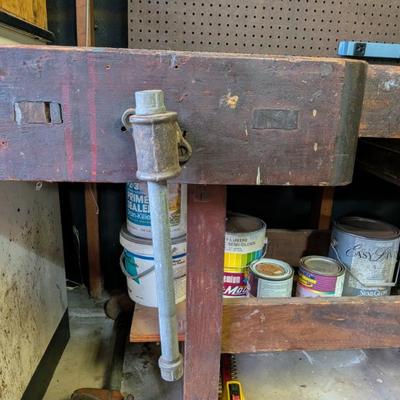 Antique carpenters workbench with vises on the sides! Made by Esslinger & Abt, Laupheim, Germany!