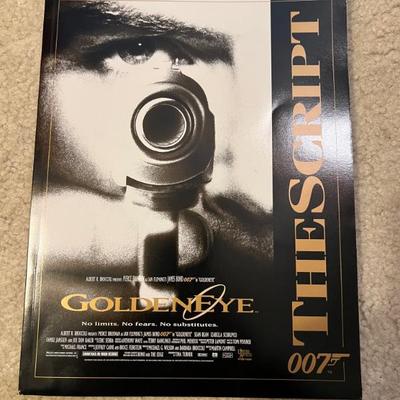 Goldeney Script signed by Pierce Brosnan, Famke Janssen and Izabella Scorupco!