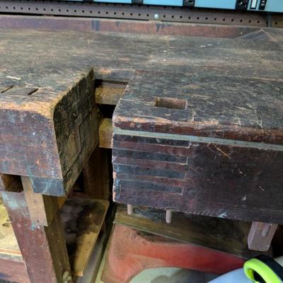 Antique carpenters workbench with vises on the sides! Made by Esslinger & Abt, Laupheim, Germany!
