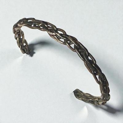 Sterling silver braided cuff bracelet mexico