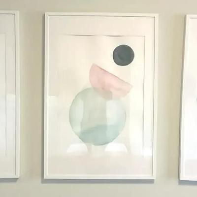Trio of framed art