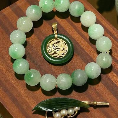Chinese style jewelry beaded bracelet pendant & brooch