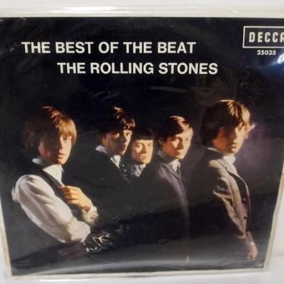 Sale Photo Thumbnail #133: 1133	VINTAGE ROLLING STONES ALBUM *THE BEST OF THE BEST* LP DECCA 25035 JACKET WORK AND STAINED, ALBUM SLEEVE MISSING
