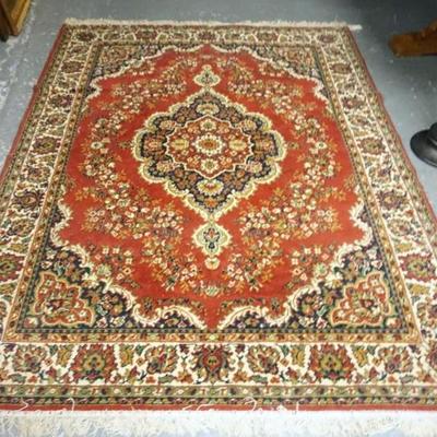 Sale Photo Thumbnail #242: 1243	AREA RUG, MACHINE MADE, APPROXIMATELY 6 FT X 8 FT
