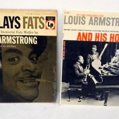 Sale Photo Thumbnail #142: 1142	LOUIS ARMSTRONG VINTAGE VINYL RECORDS, LPS
