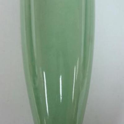 Sale Photo Thumbnail #116: 1116	ART DECO JADE GREEN POTTERY WALL POCKET, APPROXIMATELY 13 IN H
