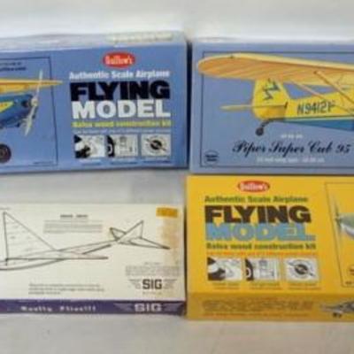 Sale Photo Thumbnail #185: 1186	GROUPF OF VINTAGE MODEL AIRPLANE MODEL KITS, SEALED AND UNOPENED
