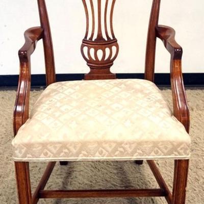 Sale Photo Thumbnail #227: 1228	BEVAN FUNNELL LTD CHIPPENDALE STYLE ARM CHAIR, APPROXIMATELY 23 IN X 23 IN X 39 IN H
