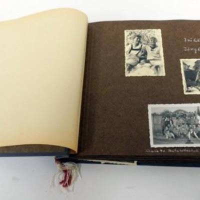 Sale Photo Thumbnail #57: 1057	GERMAN PHOTO AND POSTAL CARD ALBUM, 1936 - 1940, ALBUM LOADED WITH PHOTOS AND ANOTATED IN GERMAN
