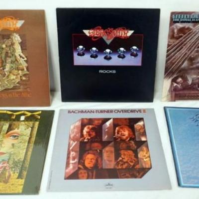 Sale Photo Thumbnail #123: 1123	VINTAGE VINYL RECORD ROCK ALBUMS, ASSORTED LPS, NO POSTER
