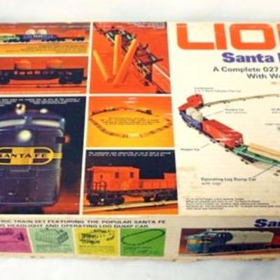 Sale Photo Thumbnail #171: 1172	LIONEL TRAIN O GAUGE SANTA FE FREIGHT TRAIN SET
