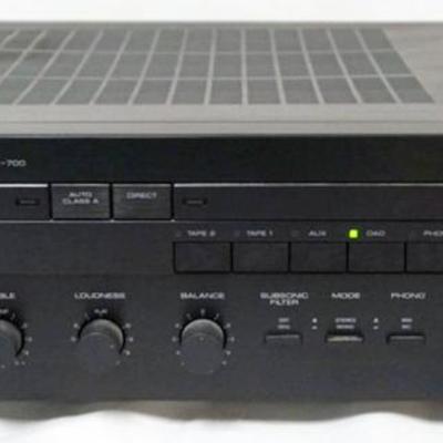 Sale Photo Thumbnail #164: 1164	YAMAHA NATURAL SOUND STEREO AMPLIFIER, A-700, 100 WPC@8 OHM, APPROXIMATELY 17 IN X 14 IN X 6 IN H
