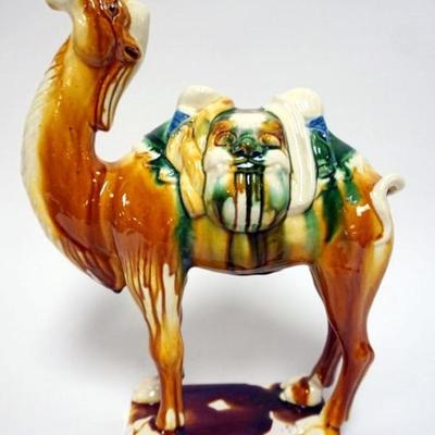 Sale Photo Thumbnail #6: 1006	CHINESE POTTERY HORSE, APPROXIMATELY 13 IN H
