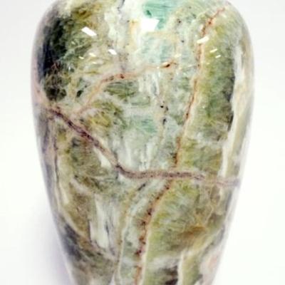 Sale Photo Thumbnail #29: 1029	GREEN MARK VASE, APPROXIMATELY 10 IN H
