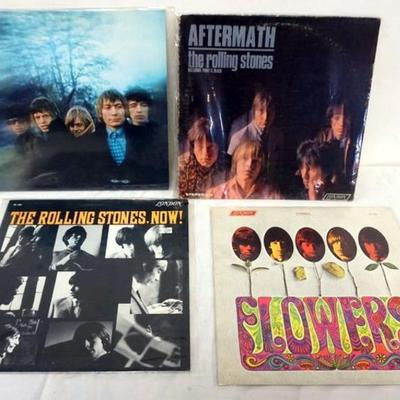Sale Photo Thumbnail #132: 1132	VINTAGE VINYL RECORD ROCK ALBUMS, ASSORTED LPS, ROLLING STONES
