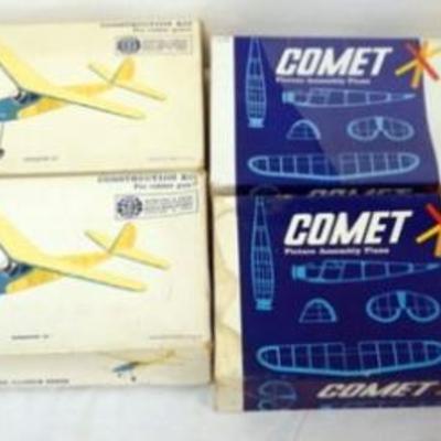 Sale Photo Thumbnail #183: 1184	GROUP OF VINTAGE MODEL AIRPLANE MODEL KITS, COMET
