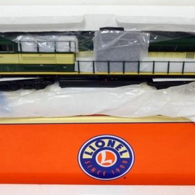 Sale Photo Thumbnail #173: 1174	LIONEL O GAUGE TRAINS, ERIE DIESEL LOCOMOTIVE IN BOX
