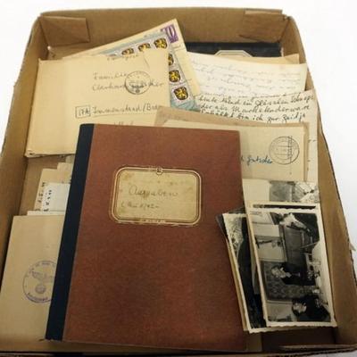 Sale Photo Thumbnail #61: 1061	LARGE GROUP OF GERMAN CORRESPONDANCE INCLUDING WWII
