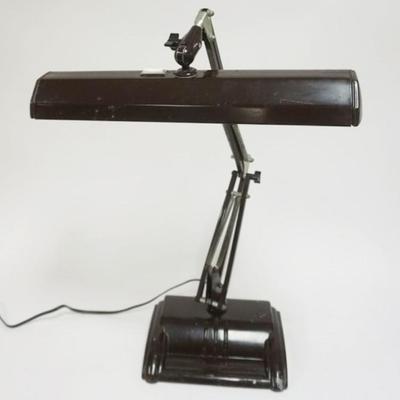 Sale Photo Thumbnail #34: 1034	VINTAGE METAL INDUSTRIAL DESK LAMP
