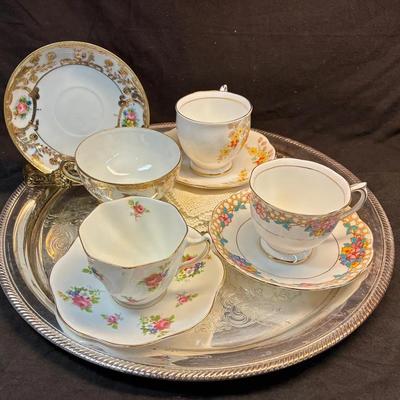 Rosina royal albert and bell tea cups and saucers