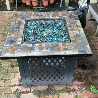 Propane fire pit table