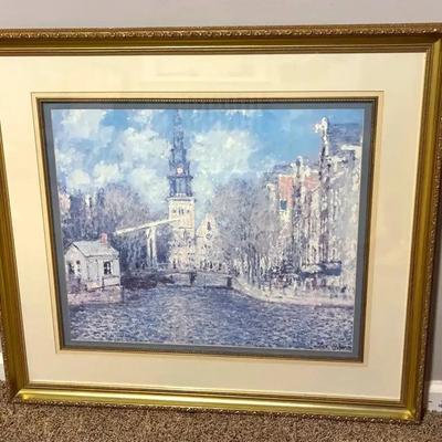 Monet framed print the zuiderkerk at amsterdam