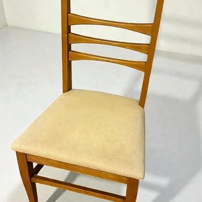 Birds eye maple side chair