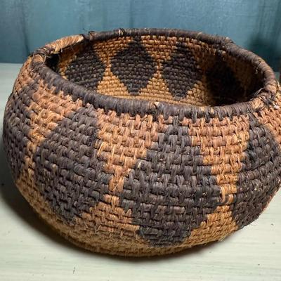 Native american woven basket