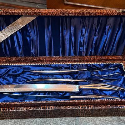 Kari kimmel of solingen germany carving set with knives & forks
