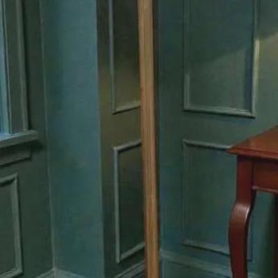 Brass torchiere floor lamp