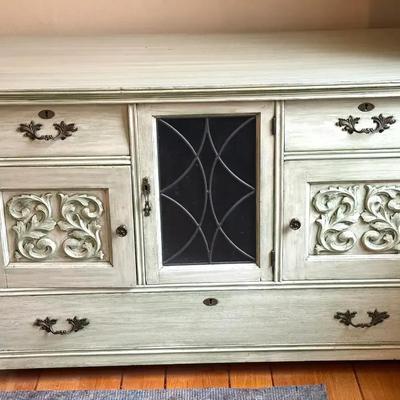Farmhouse style wooden sideboard or buffet