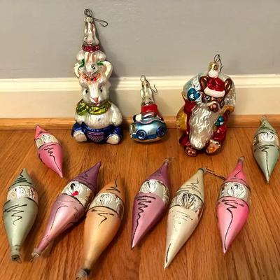 Christopher radko bunny ornaments