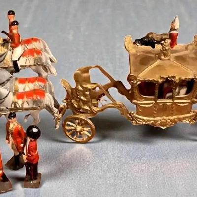 Vintage english coronation coach" figurine