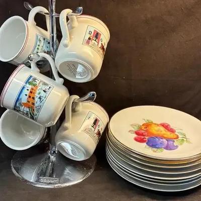 Hutschenreuther selb fruit plates villeroy & boch christmas mugs