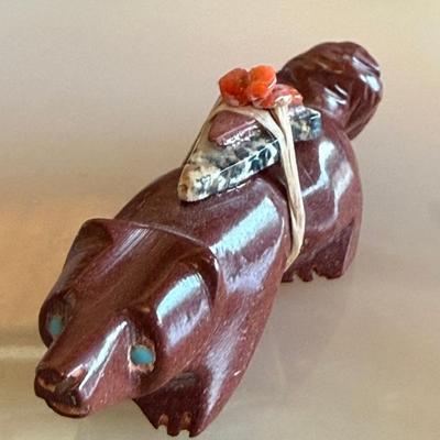 Vintage Zuni Pipestone Hand Carved Fox Fetish