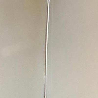 Vintage Zuni Sterling Silver Inlay Sun Face 3.5 Inch Stick Pin Signed - 4.10 Grams