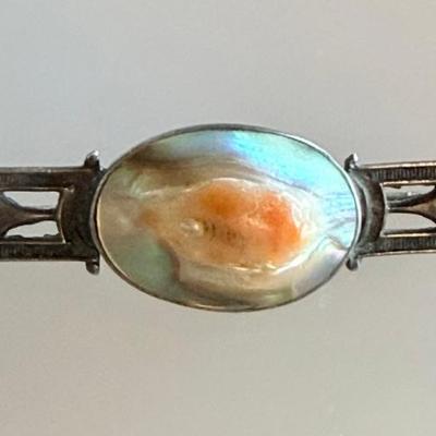 Antique Blister Pearl Art Nouveau Pin - Total Weight 3.18 Grams
