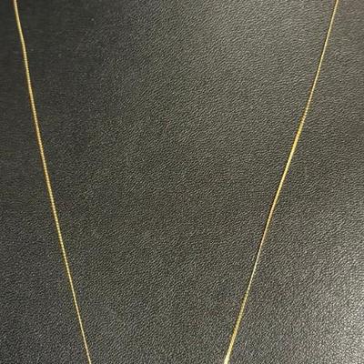 Vintage 14K Gold Dainty 20 Inch Necklace - Total Weight .90 Grams