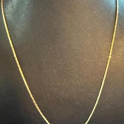 Vintage 14k Gold Chain 18 Inch Necklace - Total Weight 3.86 Grams