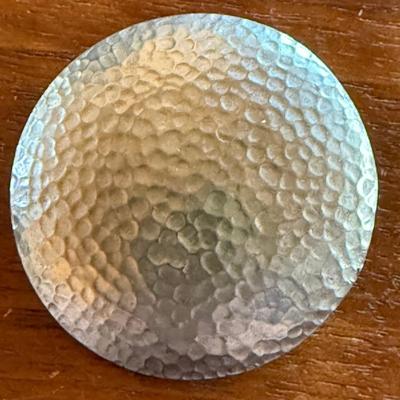 Sterling Silver Hand Hammered Pendant - DBK - Total Weight 7.29 Grams