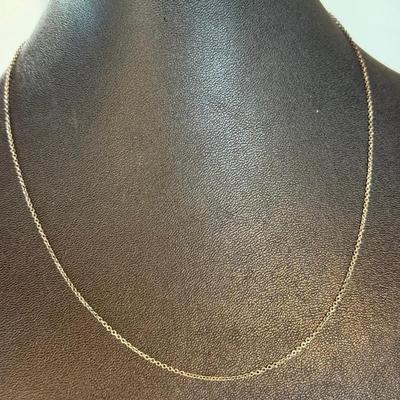 Tiffany & Co - Peretti Spain - Delicate Sterling Silver 16 Inch Necklace - Total Weight 1.39 Grams